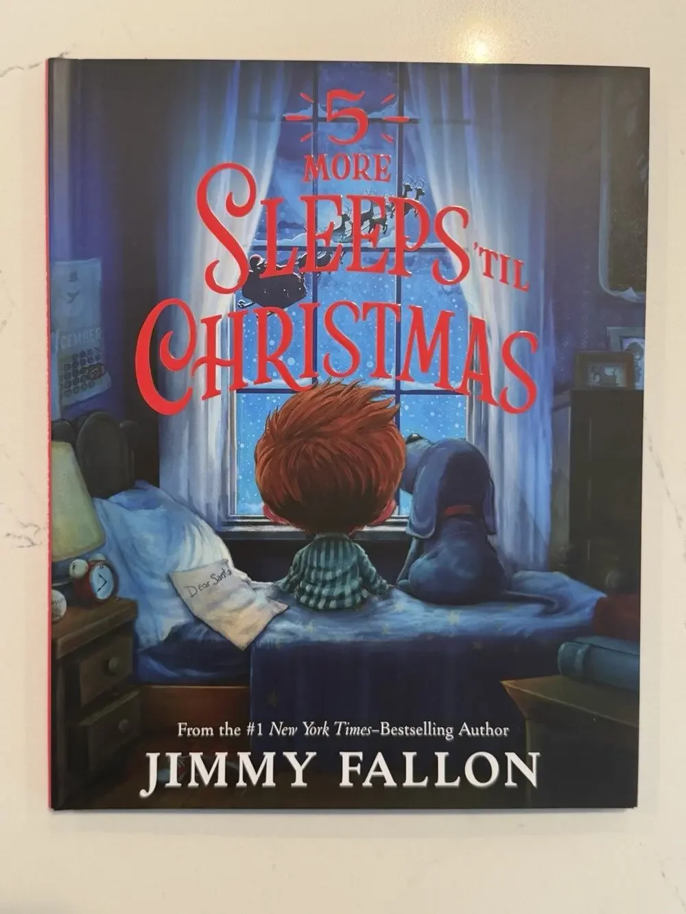Jimmy Fallon 5 More Sleeps ‘Til Christmas Hard Signed Auto Autograph Book NEW #4